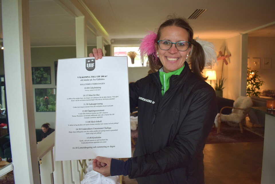 Lina Lönnemar erbjöd ett digert program när idrottsföreningen firade 100 år.