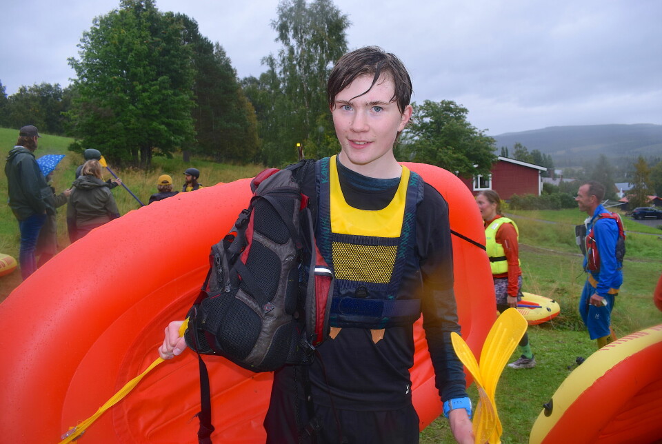 Valter Gradin, 15, en av de duktiga paddlare som deltog i UN Extreme Challenge.