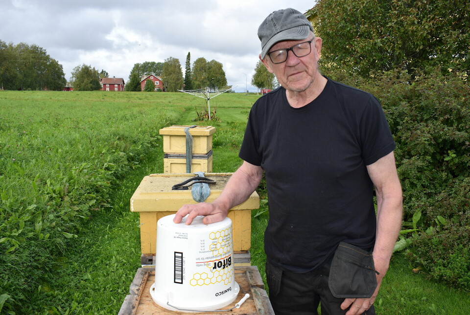”Det blev en bra sommar för bina” säger biodlaren Karl Drakenberg.