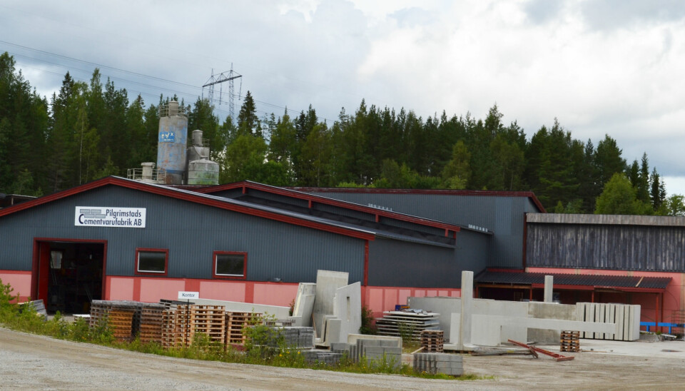 Pilgrimstad Cementbarufabrik i Pilgrimstad.