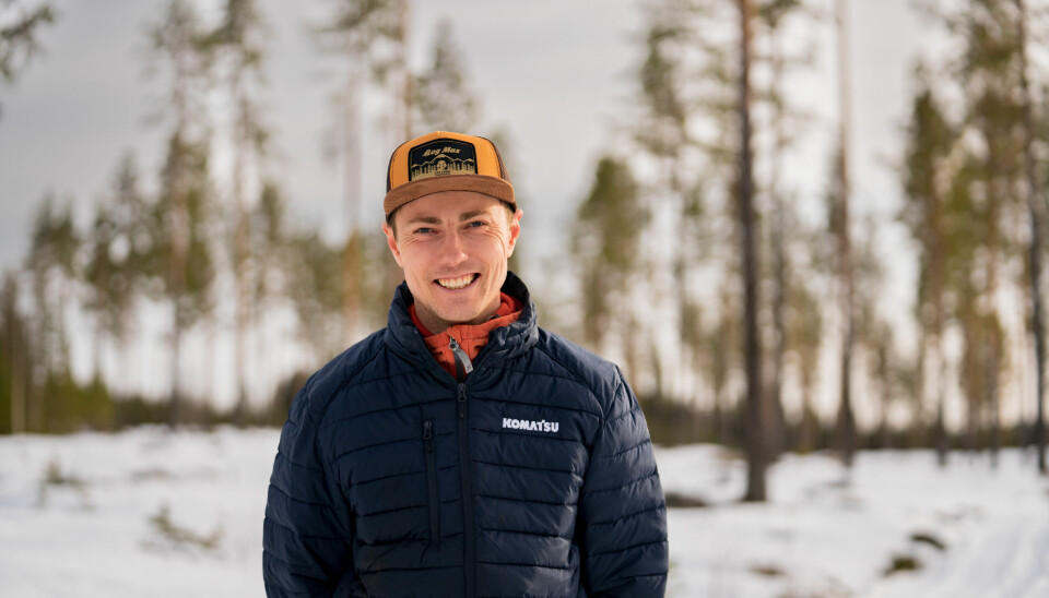 Philip Jämtgård driver ett skogsmaskinföretag med 16 anställda.