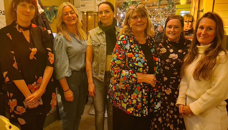 Six Female Artists: Från Vänster: Jenny Jejlid, Viveka Andersson, Marielle Moren, Maud Deckmar, Marie Bergwall och Anna Klingbjer.