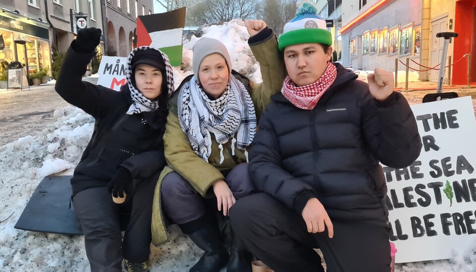 Från vänster: Tina Nylund, Elin Forghani och Rahim Forghani