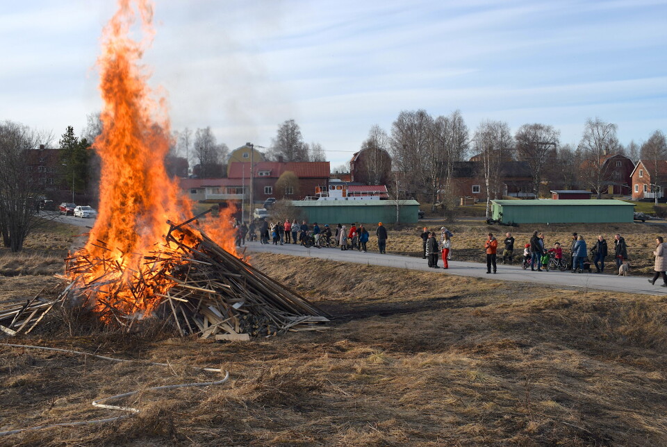 Valborgsmässofirande i i Hissmofors. Foto: Arkivbild.