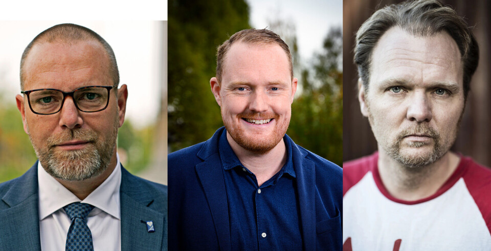 Anders Wennerberg, Niklas Daoson och Jens Ganman. Foto: Östersunds kommun, pressbild.