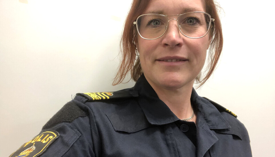 Ingela Kjellberg, gruppchef inom gränspolisen. Foto: Polisen.