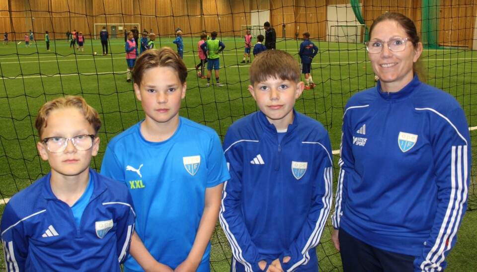 Noel Johansson Lindström, Nils Eriksson och Axel Persson i Opes pojkar 2013 ser fram emot många roliga och bra matcher mot nytt motstånd i Storsjöcupen. Cecilia Hallberg, en av lagets tränare, hoppas att laget både kan prestera bra och lära sig under veckan.