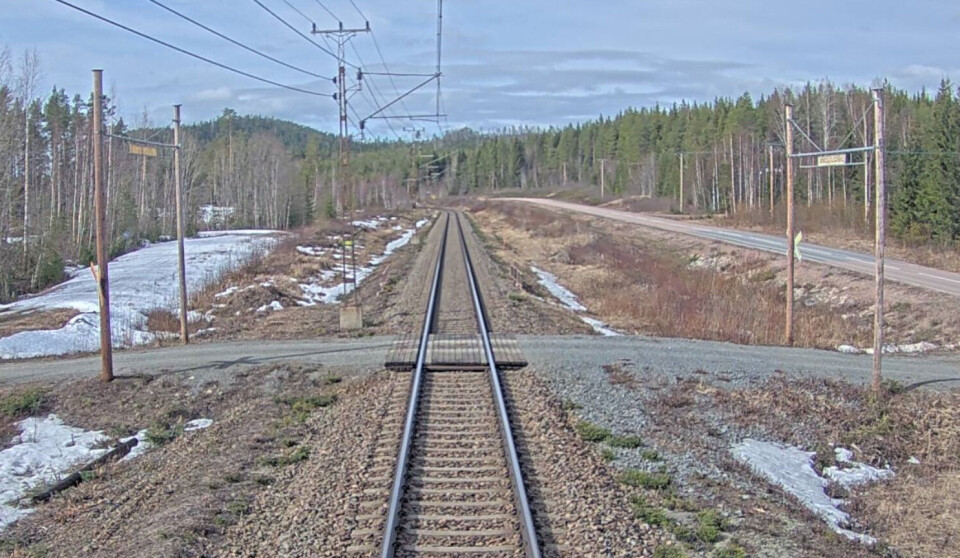 Olyckan inträffade i den här obevakade övergången benämnd Rödmossen. Foto: Trafikverket.