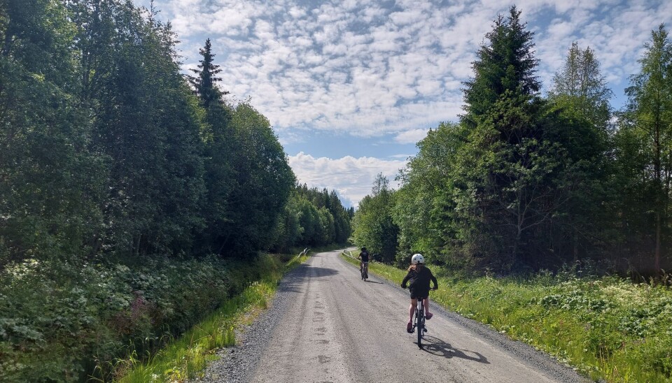Det var gott om cyklister på Offerdals vägar. Sträckan mellan Vejmon och Landön är grusväg på 3 mil, och flera deltagare kommenterade hur vackert där är.