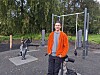För tre år sedan kom Ulf Lindman med idén om en mötesplats i Bångåsen. Snart står den färdig, med utegym, lekplats och multisportarena. Här finns något för alla! Foto: Jenni Andersson.
